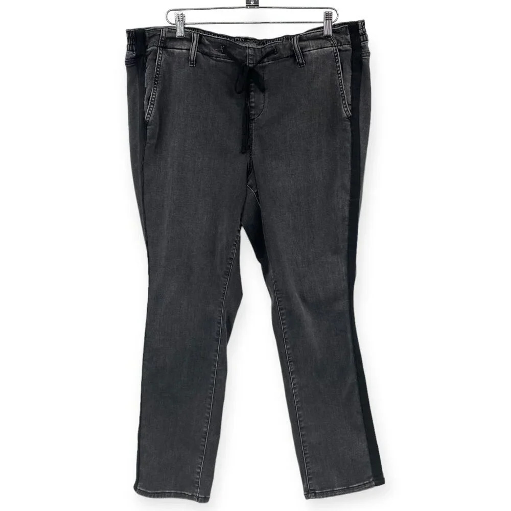 Torrid Feel‎ The Fit Boyfriend Pull On Jeans Womens Size 2R 18/20 2X Faded Black